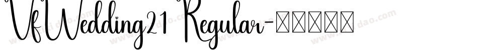 VfWedding21 Regular字体转换